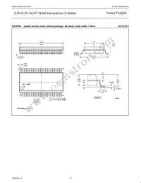 74ALVT16245DL Datasheet Page 10