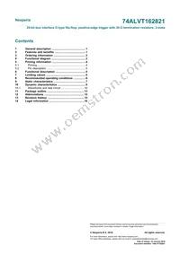 74ALVT162821DL Datasheet Page 18