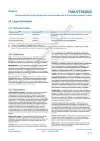 74ALVT162823DL Datasheet Page 16