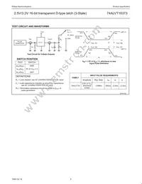 74ALVT16373DGG Datasheet Page 10