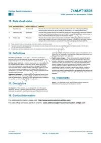 74ALVT16501DL Datasheet Page 20