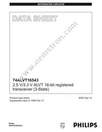 74ALVT16543DL Datasheet Page 2