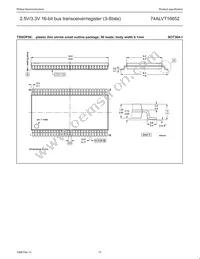 74ALVT16652DL Datasheet Page 13