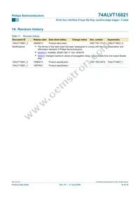 74ALVT16821DGG Datasheet Page 17