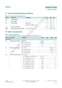 74AUP1G04GS Datasheet Page 5
