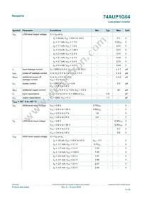 74AUP1G04GS Datasheet Page 6