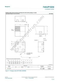 74AUP1G04GS Datasheet Page 19