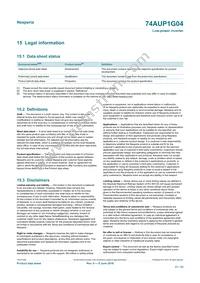 74AUP1G04GS Datasheet Page 21