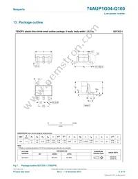 74AUP1G04GV-Q100H Datasheet Page 11