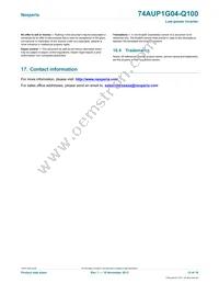 74AUP1G04GV-Q100H Datasheet Page 15