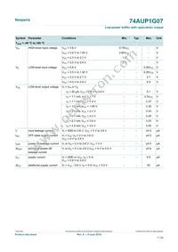74AUP1G07GS Datasheet Page 7