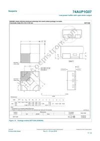 74AUP1G07GS Datasheet Page 17