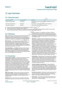 74AUP1G07GS Datasheet Page 20