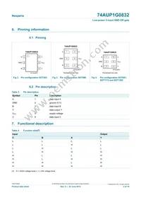 74AUP1G0832GN Datasheet Page 3