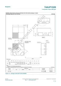 74AUP1G08GX Datasheet Page 17