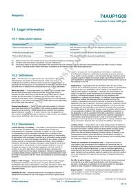 74AUP1G08GX Datasheet Page 19