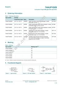 74AUP1G09GS Datasheet Page 2