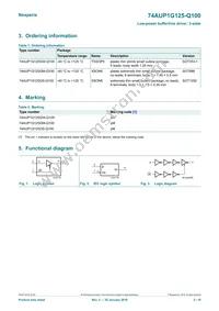 74AUP1G125GW-Q100H Datasheet Page 2