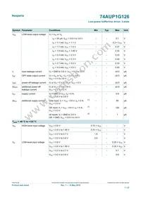 74AUP1G126GN Datasheet Page 7