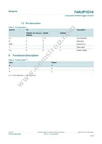 74AUP1G14GN Datasheet Page 4