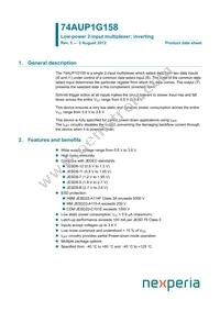 74AUP1G158GF Datasheet Cover