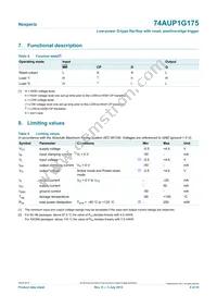 74AUP1G175GN Datasheet Page 4