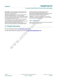 74AUP1G175GN Datasheet Page 22