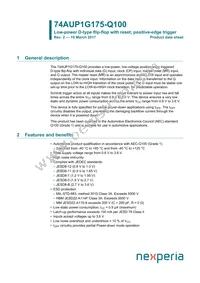 74AUP1G175GW-Q100H Datasheet Cover