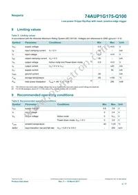 74AUP1G175GW-Q100H Datasheet Page 4