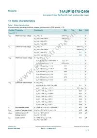 74AUP1G175GW-Q100H Datasheet Page 5