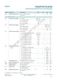 74AUP1G175GW-Q100H Datasheet Page 7