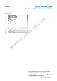 74AUP1G175GW-Q100H Datasheet Page 17