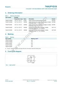 74AUP1G18GS Datasheet Page 2