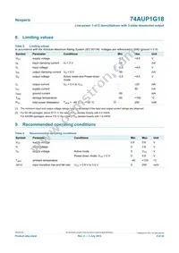 74AUP1G18GS Datasheet Page 4