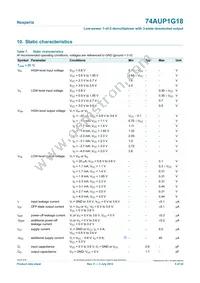 74AUP1G18GS Datasheet Page 5