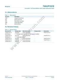 74AUP1G18GS Datasheet Page 19