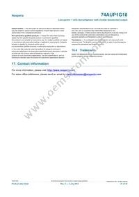 74AUP1G18GS Datasheet Page 21