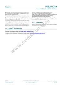 74AUP1G19GN Datasheet Page 19