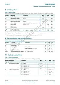 74AUP1G240GN Datasheet Page 4