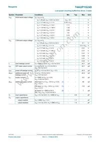 74AUP1G240GN Datasheet Page 5