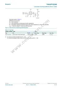 74AUP1G240GN Datasheet Page 12