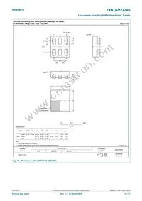 74AUP1G240GN Datasheet Page 16