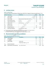 74AUP1G3208GN Datasheet Page 5