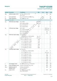74AUP1G3208GN Datasheet Page 7
