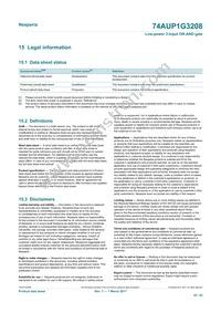 74AUP1G3208GN Datasheet Page 20
