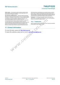 74AUP1G32GW/DG Datasheet Page 21