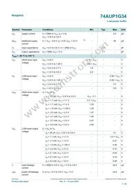 74AUP1G34GN Datasheet Page 7