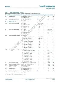 74AUP1G34GW-Q100H Datasheet Page 6