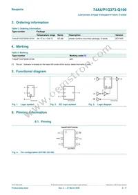 74AUP1G373GW-Q100H Datasheet Page 2