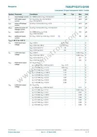 74AUP1G373GW-Q100H Datasheet Page 6